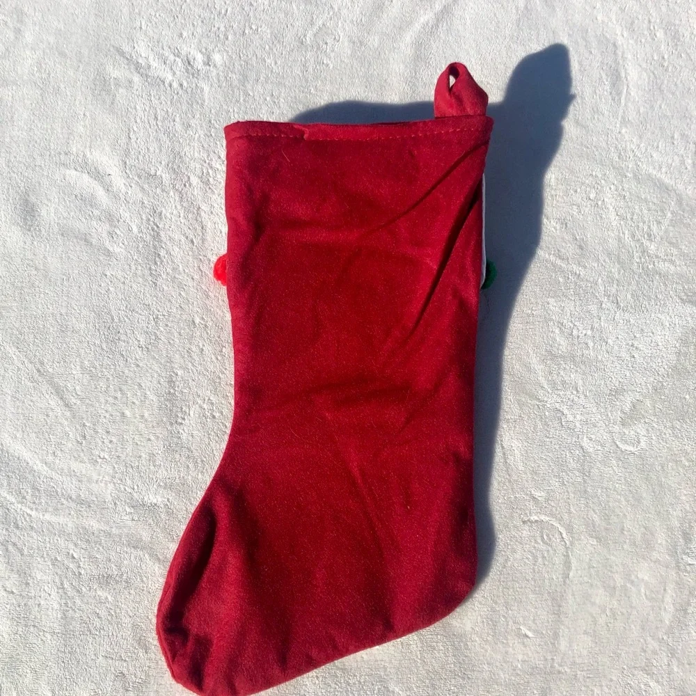 Christmas Stocking Felt Snowman Like New